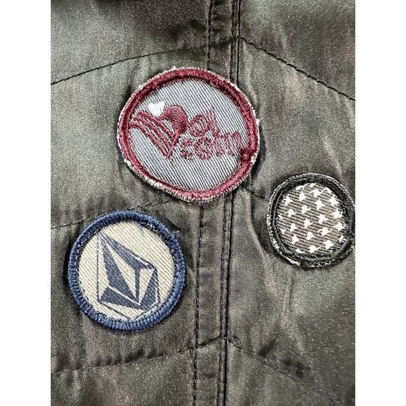 Volcom Womens Black Insulated Snowboarding Ski Winter Jacket Size Large - Picture 3 of 9